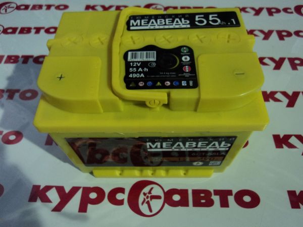 картинка Аккумулятор 6 СТ- 55 Медведь (Тюмень) 490А от магазина Курс-ТехАвто
