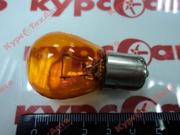 картинка Автолампа 24х21х3 одноконтактная желтая магазин Курс-ТехАвто